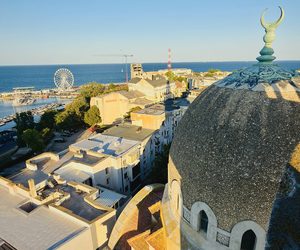 Historic dome above Constanța and the Black Sea