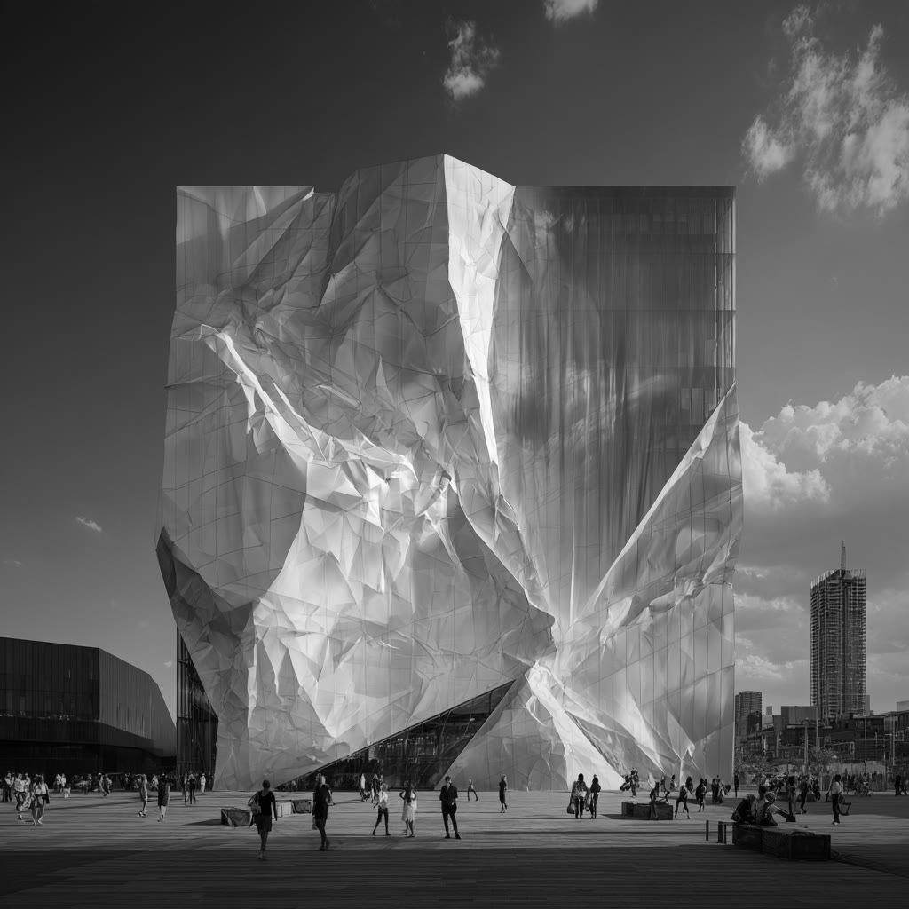 Black and white museum from the batch action