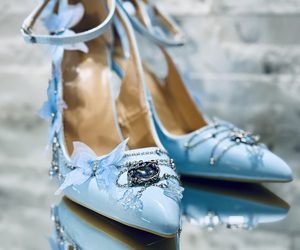 Celestia Blue Butterfly Heels - View 1