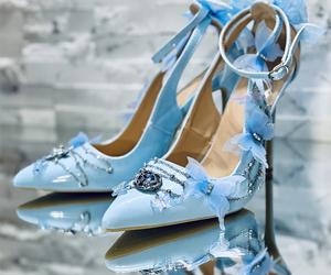 Celestia Blue Butterfly Heels - View 2