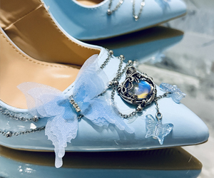 Celestia Blue Butterfly Heels - View 6