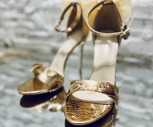 Golden Bloom Couture Sandals - View 7
