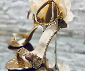 Golden Bloom Couture Sandals - View 8
