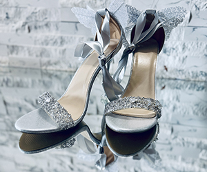 Silver Butterfly Dreams Couture Heels - View 1