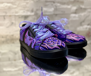 Violet Dream Anime Couture Sneakers - View 1