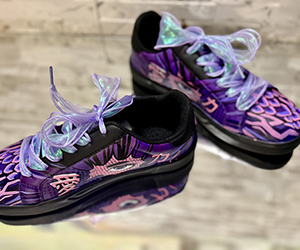 Violet Dream Anime Couture Sneakers - View 3