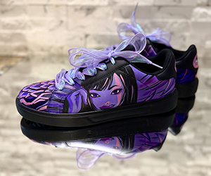 Violet Dream Anime Couture Sneakers - View 4