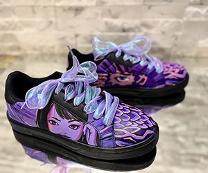 Violet Dream Anime Couture Sneakers - View 6