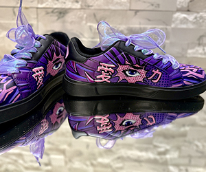 Violet Dream Anime Couture Sneakers - View 7