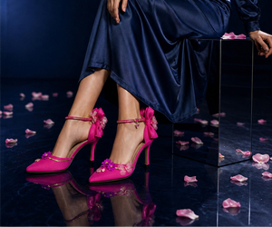 Fuchsia Enchanted Garden Couture Heels - View 4