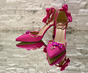 Fuchsia Enchanted Garden Couture Heels - View 6