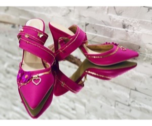 Fuchsia Garden Couture Heels - View 10