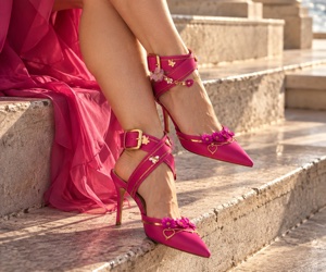 Fuchsia Garden Couture Heels - View 5
