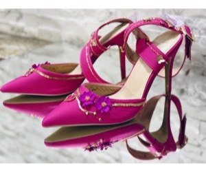 Fuchsia Garden Couture Heels - View 7