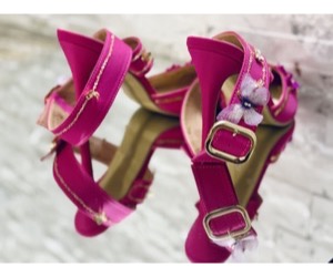 Fuchsia Garden Couture Heels - View 8