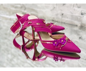 Fuchsia Garden Couture Heels - View 9